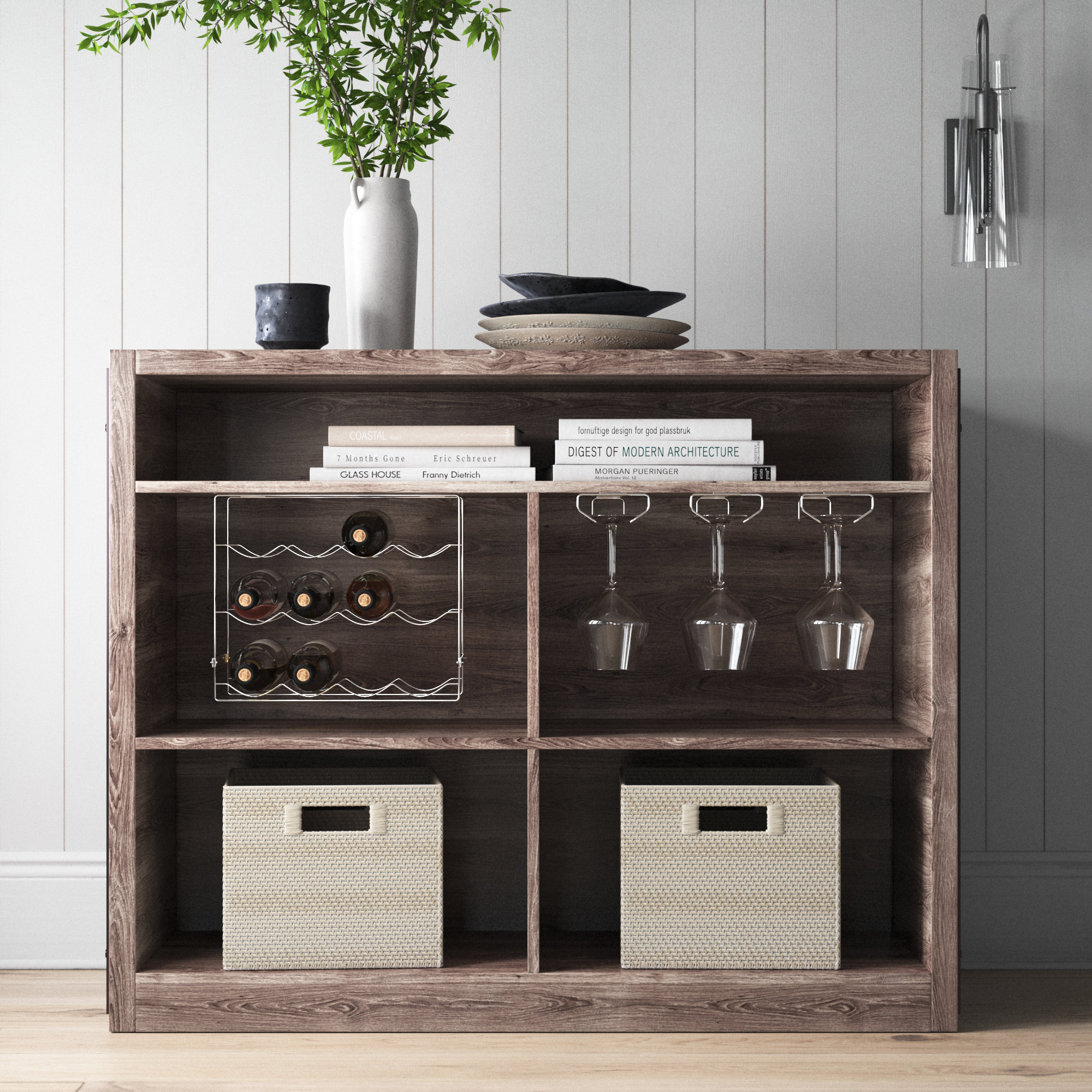 Loon Peak® Jadalyse Bar with Wine Storage Wayfair - Main Image
