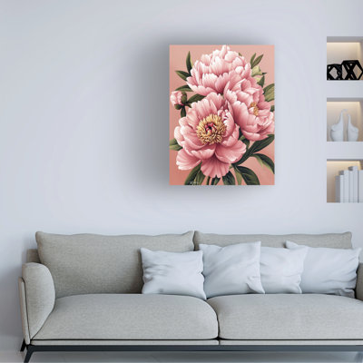 Art sur toile pivoines bolognaises,