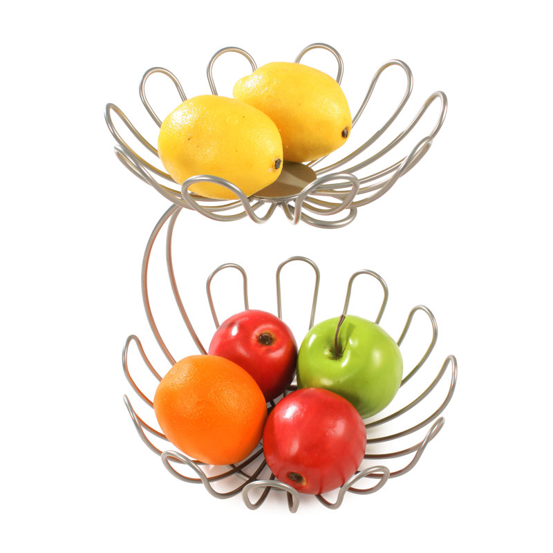 Bol à fruits Jamel, Nickel satiné