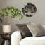 Horloge murale en verre Winter-Deer-Face-With-Stars