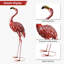 Statue de gradin en métal Hurtsboro Flamingo