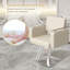 Fauteuil de barbier, fauteuil de salon robuste d'une capacité de 440 lb avec pompe hydraulique, fauteuil de beauté pivotant à 360 ° à hauteur réglable pour coiffeur, coiffeur, spa, salon de beauté (blanc-55412127