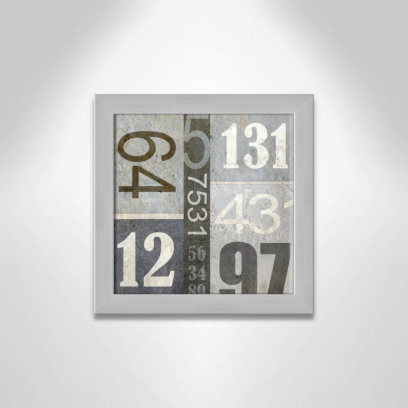 Art numérique encadré, H 12 po x l 12 po x P 0,6 po, Encadré plat argent