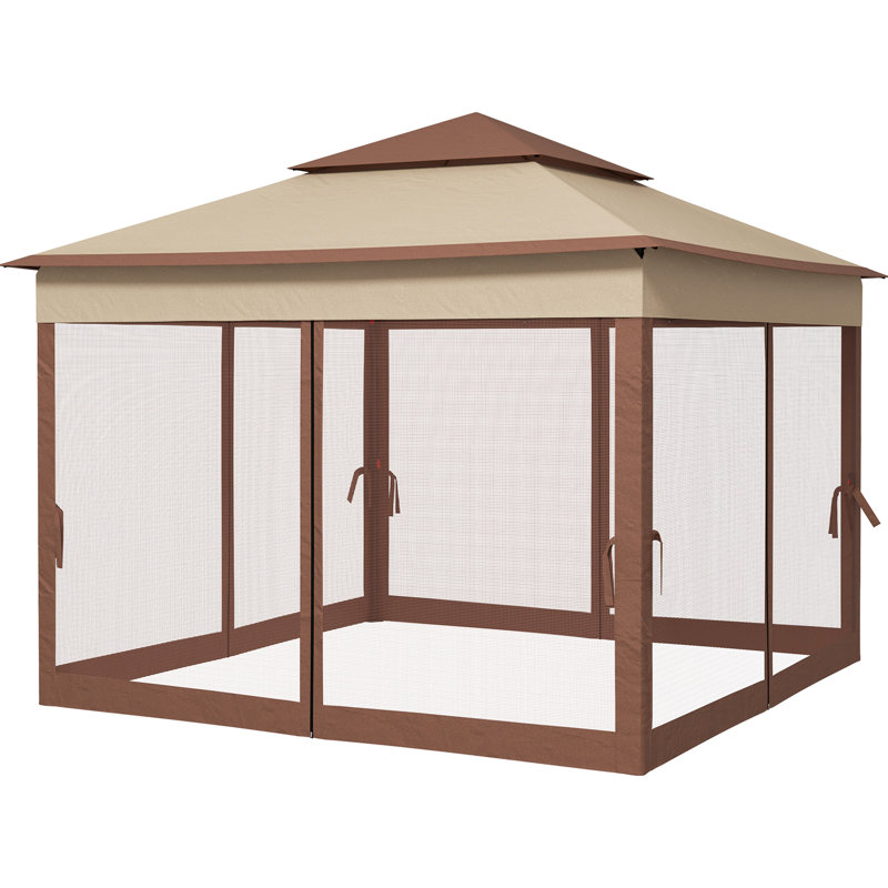 Abri escamotable d'extérieur 11 pi x 11 pi Outsunny