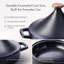 Tajine marocain en fonte émaillée Alva Nori, 3 pintes