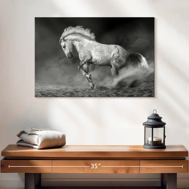 Cheval andalou Brampt, H 20 po x l 30 po