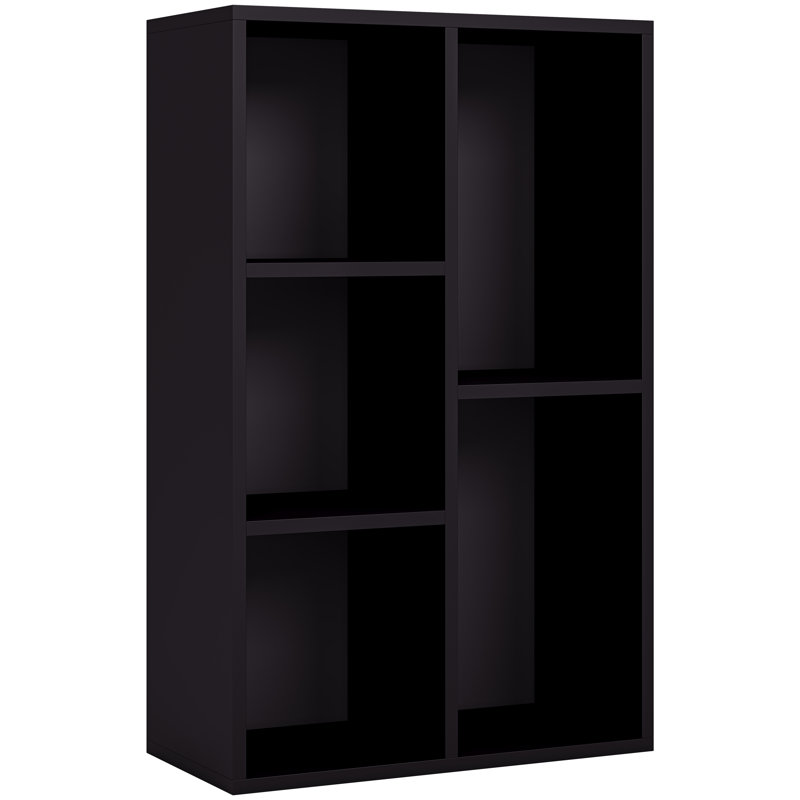 Cube Storage Unit With Open Shelving Modern Multi-Purpose Storage Organiser for Living Room Bedroom & Office, Black