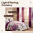 Queen Size 9-Piece Purple Rose Floral Bedding & Curtain Set (Queen) - Quilted Microfiber Bedspread + Sheer Drapes-121273319