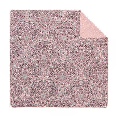 3-Piece Boho Floral Reversible Quilt
