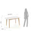 Charlton 75 cm Extendable Bamboo Rectangular Dining Table with Wood Base