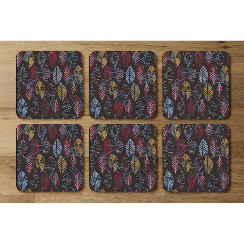 Square 6 Piece Coaster Set