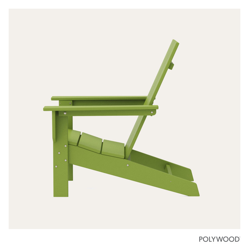 POLYWOOD x AllModern Oversized Adirondack Chair, Green