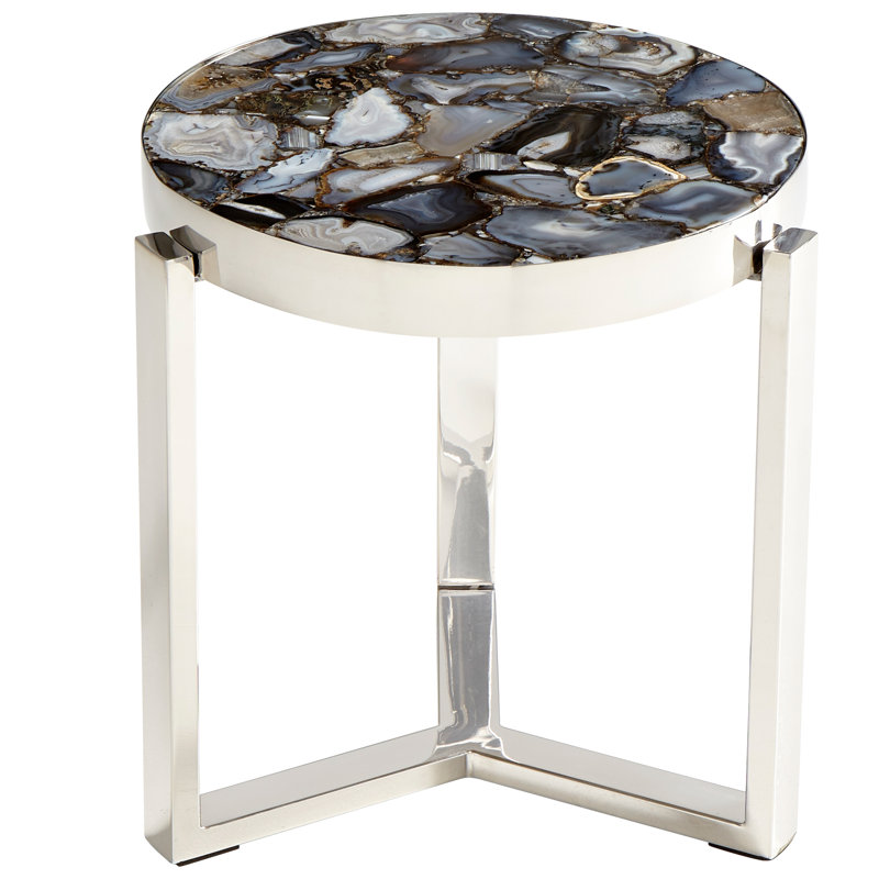 Geodance Stone End Table