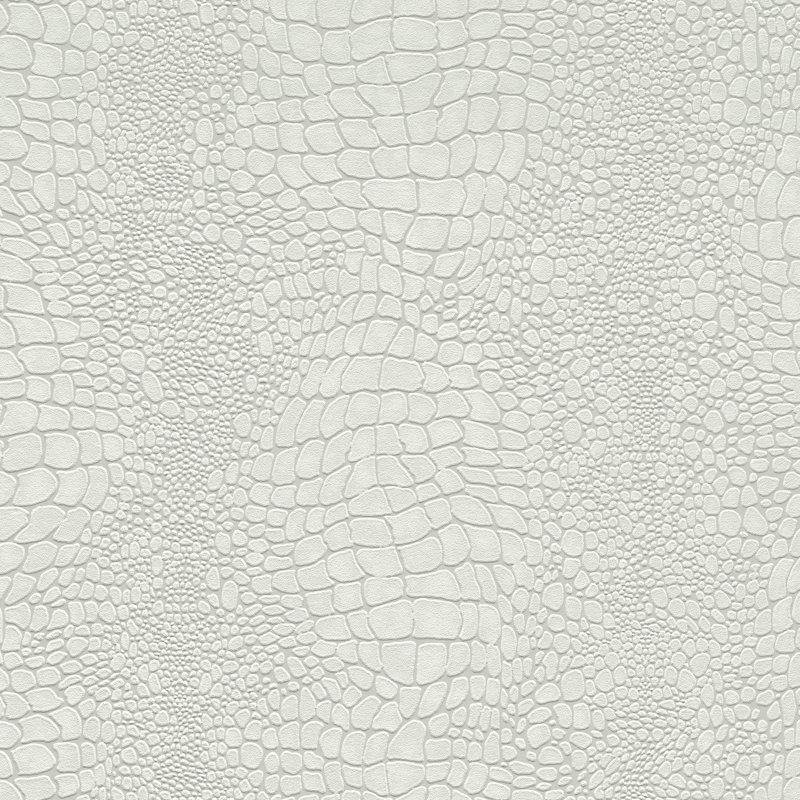 Papier peint peau de crocodile Scala, Cream