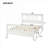 Solid Pine Full Size Platform Bed With Paneled Headboard And Footboard, No Box Spring Needed, Clean White