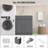 30 Inch Kitchen Sink Laundry Soild Surface Sink With Gray Standing Storage Cabinet