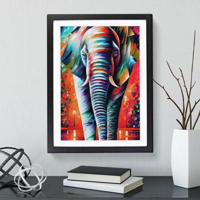 Colourful Elephant No.2 - Wall Art