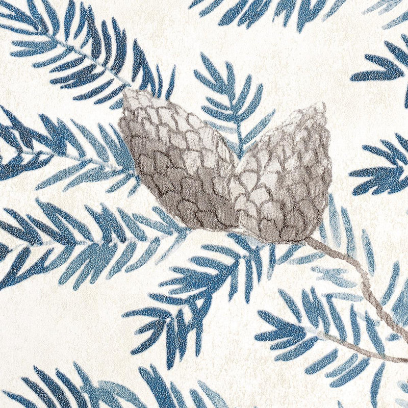 Pinewood Floral Paper Wallpaper Roll, Winter