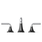 Tone Widespread Bathroom Sink Faucet, Three-Hole Bathroom Faucet with Clicker Drain, 1.2 GPM