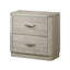 Bryce 2 tiroirs gris 23,5 po W Table de chevet