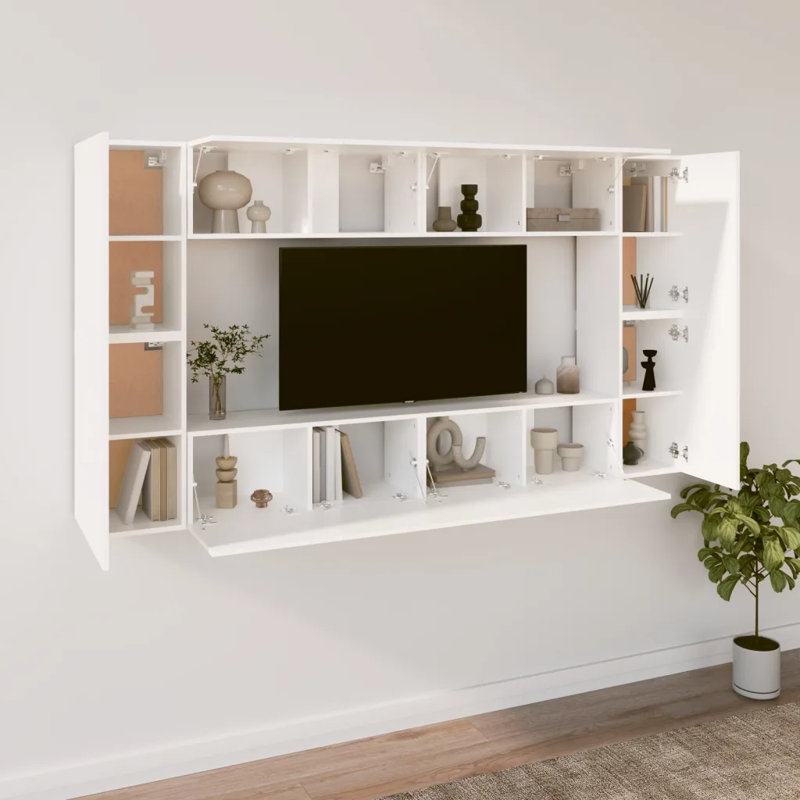 Leidi Unfinished Floating Entertainment Centre for TVs up to 28", White
