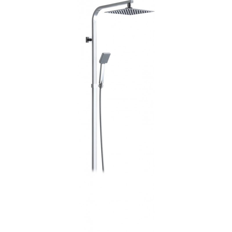Caines Mixer Shower with Dual Shower Head, Chrome