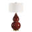 Uttermost Gourd Burgundy Table Lamp