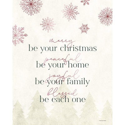«Merry Be Your Christmas», reproduction sur toile tendue