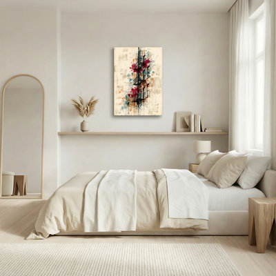 Ensemble de 1 tableau abstrait urbain sur toile