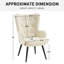 Fauteuil rembourré en fausse fourrure-1642524153