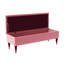 Safar Wide Tufted Rectangle Ottoman Storage Bench – Upholstery Plush Velvet Shoe Bench with Black Turned Wooden Legs-108634783-111753549-128793880