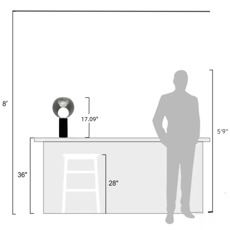 Lampe de table Serenade - Blanc, Blanc