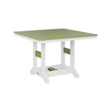 Berlin Gardens Garden Classic Regular Top With White Base Square Bar Table