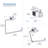 Cube 4 - Piece Bathroom Hardware Set-90977478