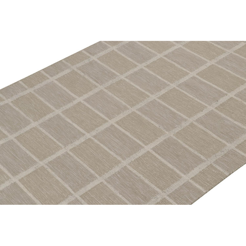 Scandinavian Wool Geometric Area Rug, Rectangle 12' x 16'
