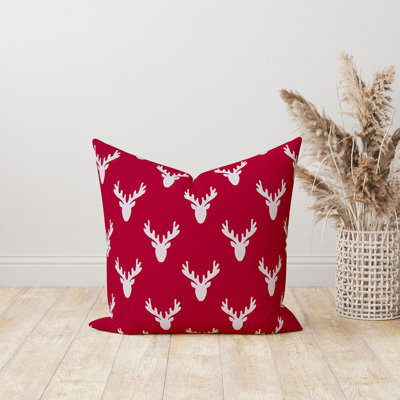 Housse de coussin en coton Red