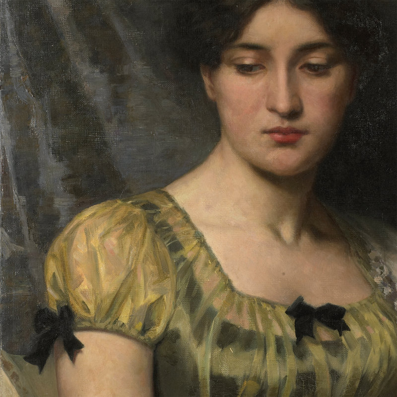 Portrait Of A Woman I Print by Marie Wandscheer