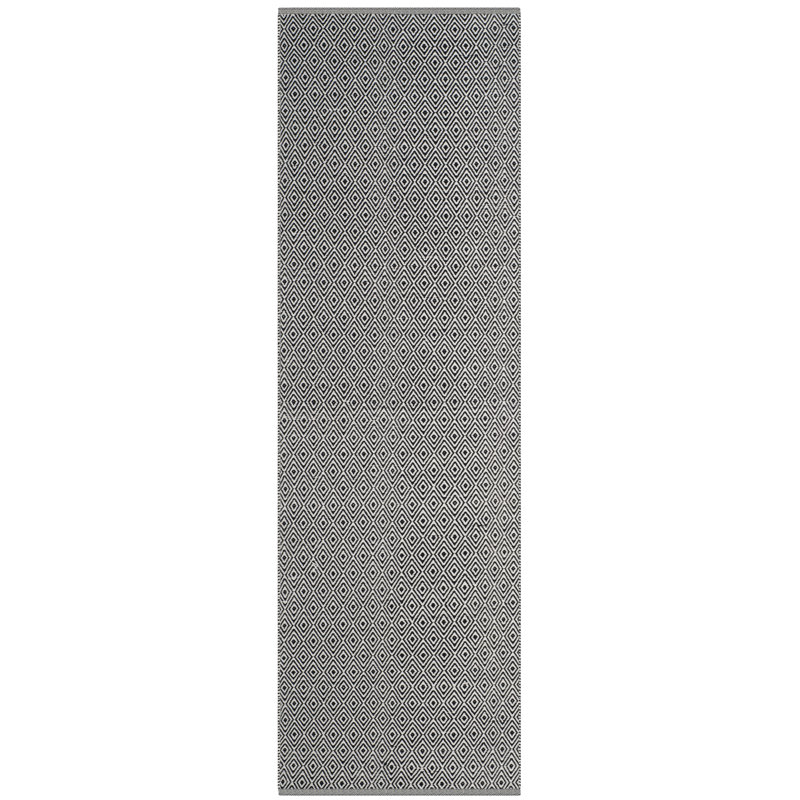 Dryden Hand Woven Cotton Ikat Rug, Runner 2'3" x 6'
