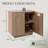 2 Door Accent Cabinet,Solid Wood Storage Cabinet with Adjustable Shelf-1305800467-1306330628