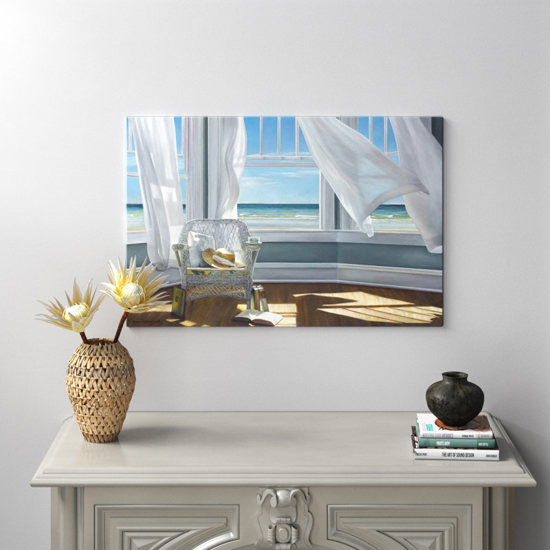Estampe numérique sur toile tendue avec châssis « Gentle Reader Gallery », H 26 po x l 40 po x P 1,5 po, Toile tendue