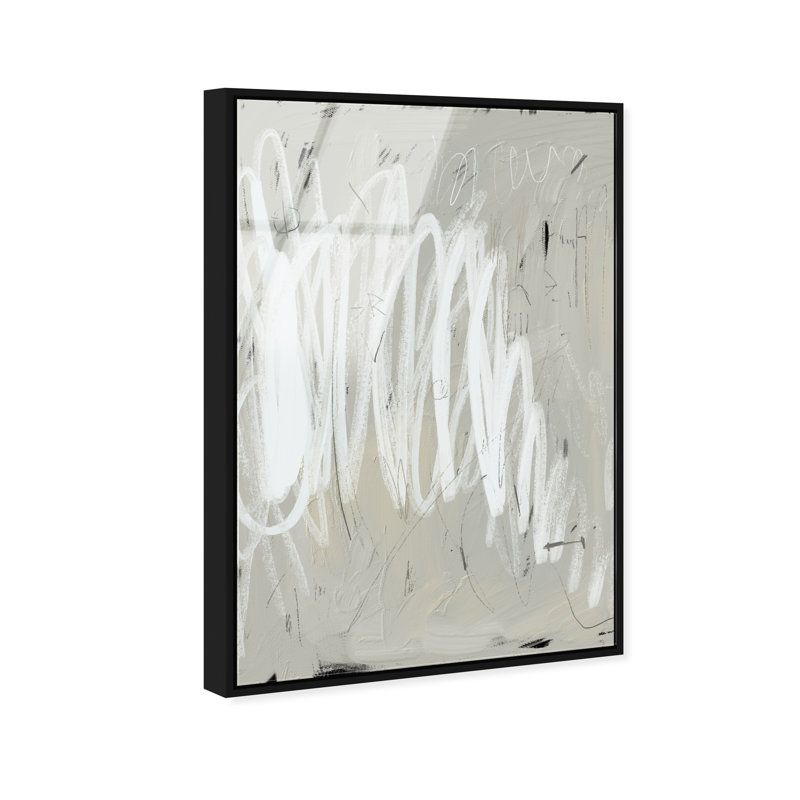 Monochromatic 1 High-Gloss Frameless Acrylic Glass Wall Art Abstract Print by Oliver Gal, Ready to Hang, 10 x 15, 55"H x 37"W
