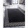 Tapis gris anthracite et beige tissé au métier mécanique Balabak