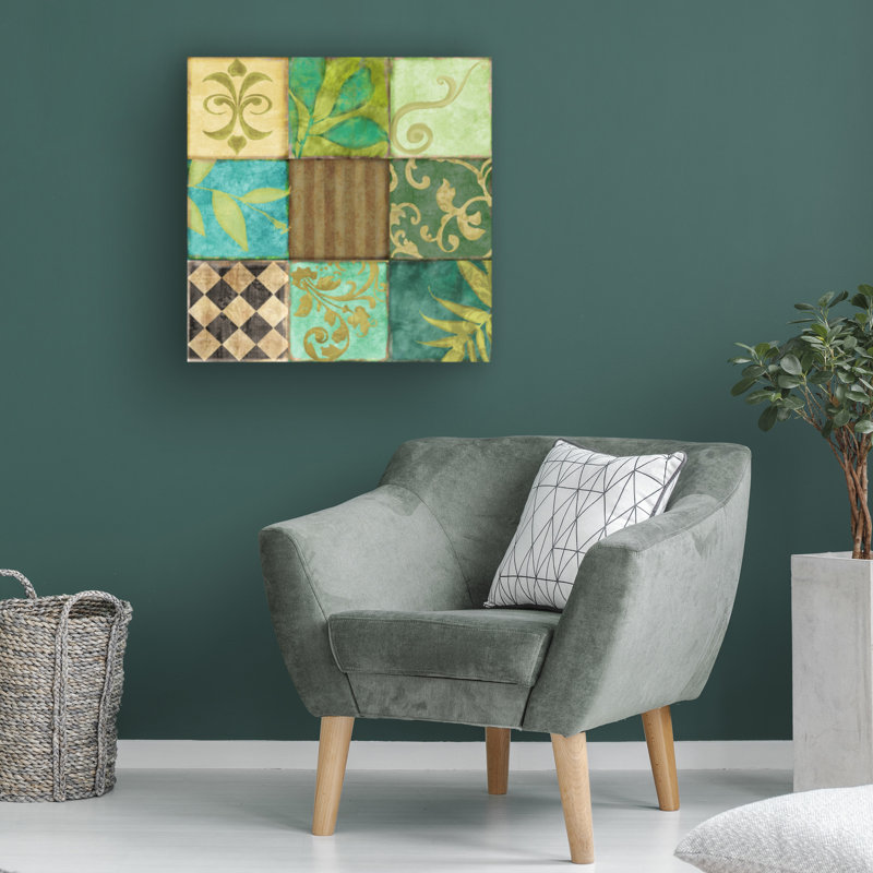 Œuvre sur toile bolologia Sasha, Les Fleurs De La Terre Iii, H 14 po x l 14 po