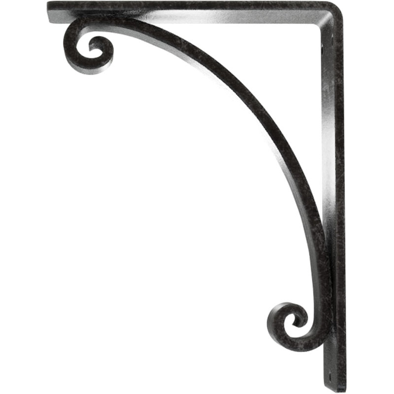 Support en fer forgé Legacy, Argent antique, H 8 po x l 2 po x P 5,5 po