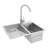 Household Stainless Steel Laundry Sink With Washboard