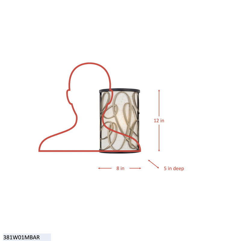 Scribble 1-Light Wall Sconce