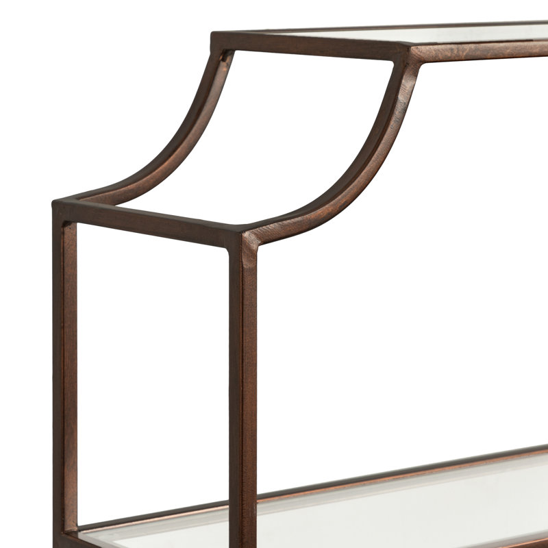 Turgut 4-Tiered Metal Accent Shelf, Bronze