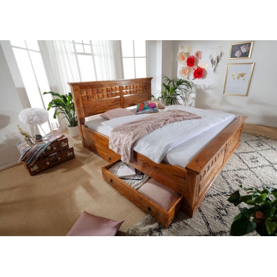 Oxford Solid Wood Storage Bed