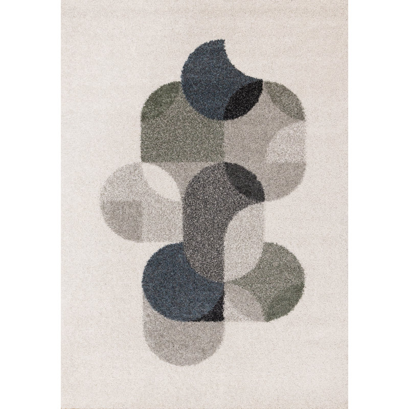 Tapis géométrique Defeo, Rectangle 7 pi 10 po x 11 pi 2 po