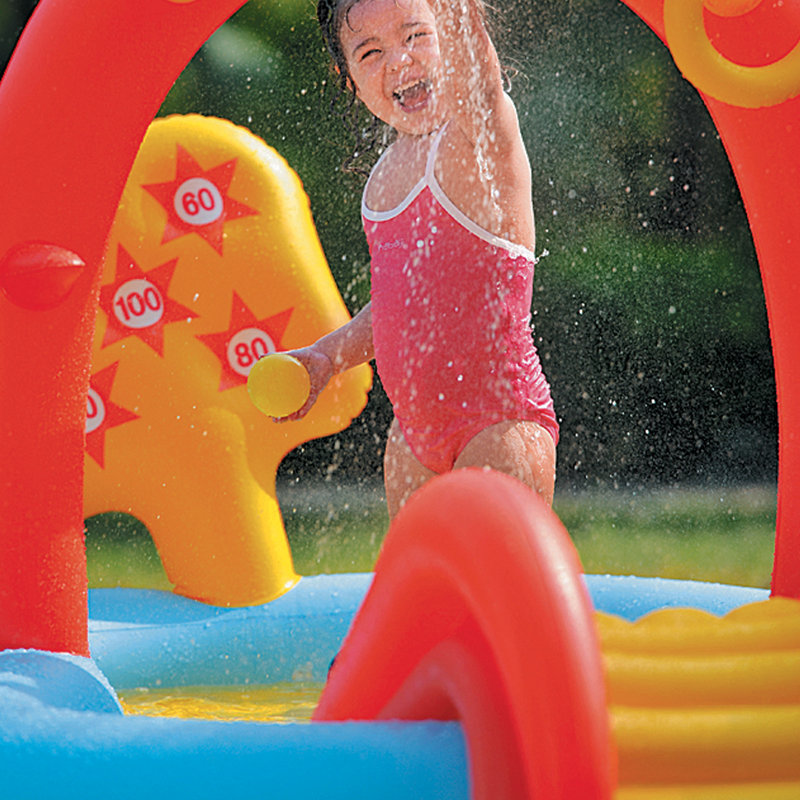 Inflatable Children Interactive Water Play Centre with Slide